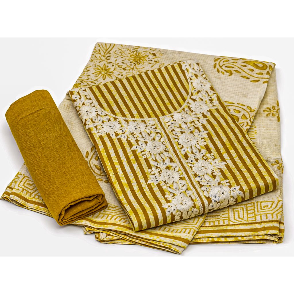 Rayon cotton olive green