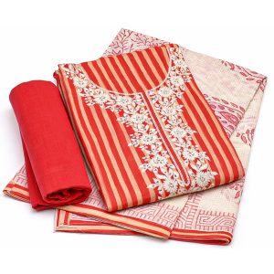 Rayon cotton peachish orange