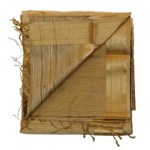 Maheshwari Giccha silk  - beige