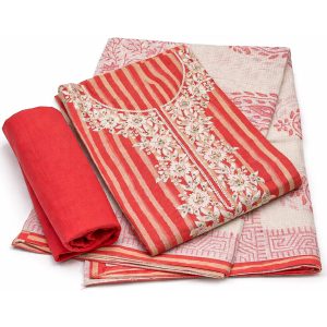 Rayon cotton peachish orange
