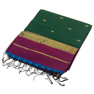 maheshwari cotton in contrast colour