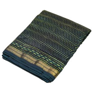 maheshwari silk cotton green